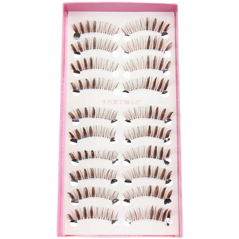 Искусственные ресницы ручной работы коричневые накладные рыболовная леска