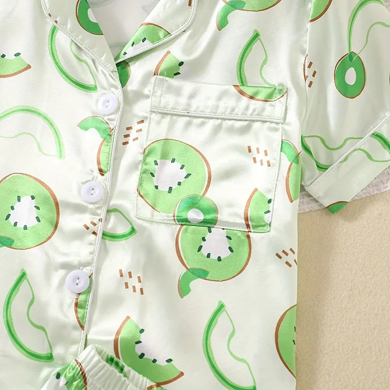 Новинка лета 2024 Детский кардиган с цветным блочным принтом отложным воротником и