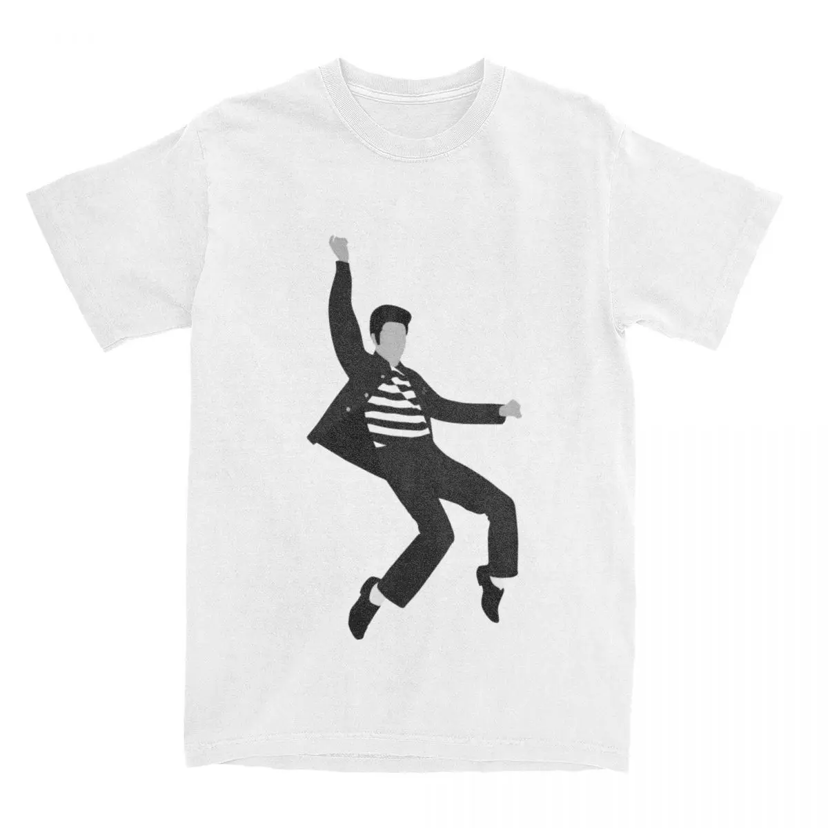 

Elvis Presley Jailhouse Rock Pose Shirt Accessories Men Women 100% Cotton Vintage Tees Short Sleeve Clothing Gift Idea