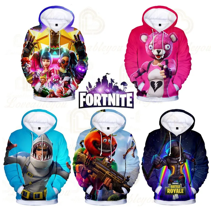 

Fortnite Hoodies Sweatshirt Fortress Night 3D Digital Printing Kids Hooded Sweater Men Anime Hoodie Battle Royale Women Hoodie