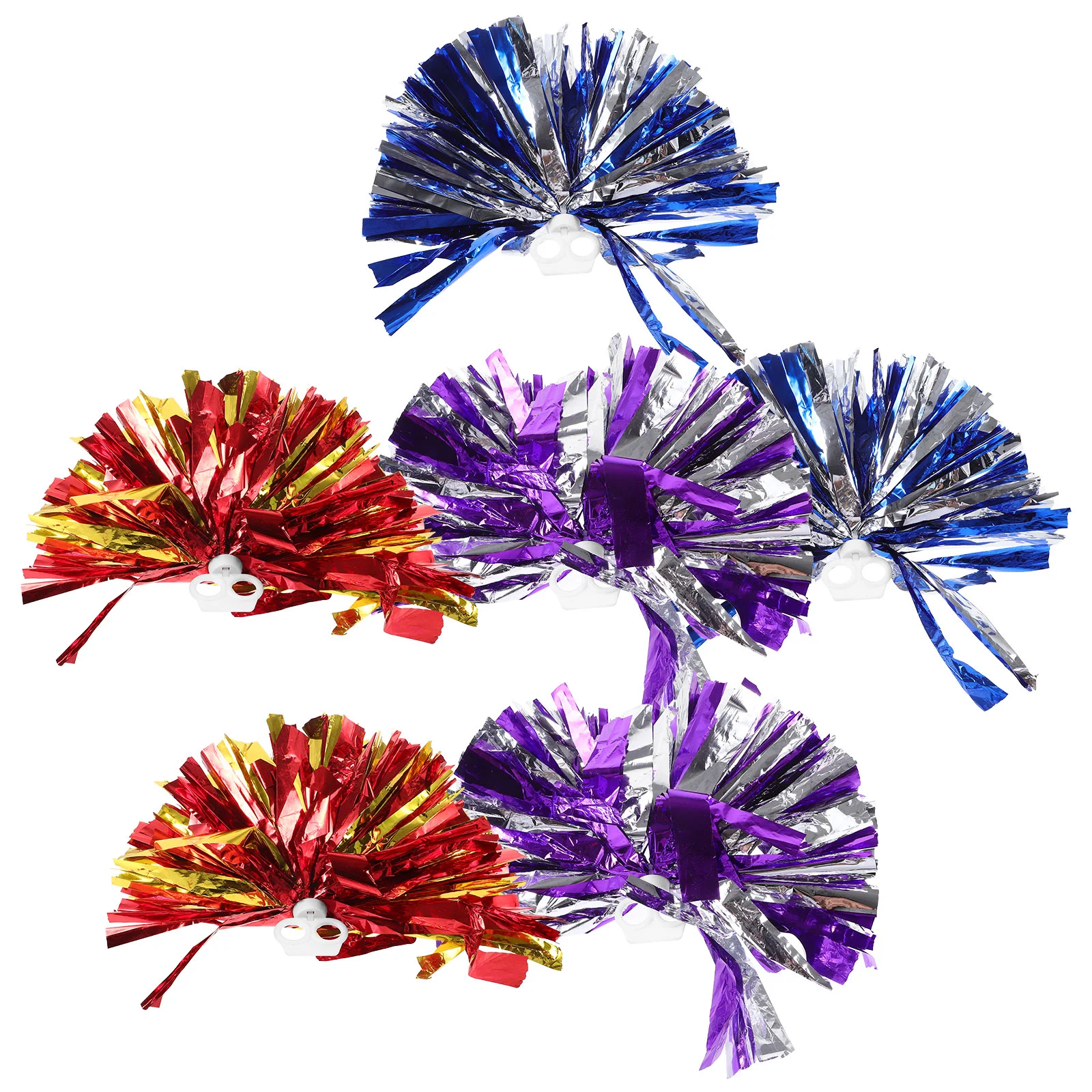 

6 Pcs Cheerleading Flower Ball Pom Poms Dancing Outdoor Cheerleader Prop Girl Cheering Pompom
