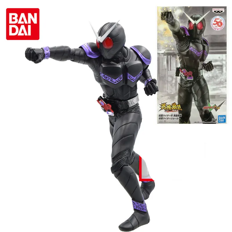 

Bandai Original Banpresto Kamen Rider Hero's Brave Statue Joker Anime Action Figures Toys for Boys Girls Kids Gift