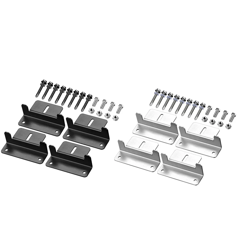 

Solar Panel Mounting Z Bracket Solar Power Panel Brackets Roof Solar Panel Holder For RV, Boat, Caravans, 4 Pack