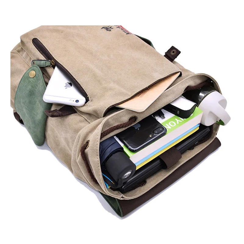 Периферийный рюкзак в стиле аниме цельный студенческий холщовый