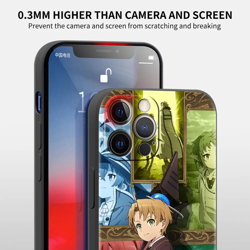 Чехол для Apple iPhone 11 13 Pro Max 12 Mini XR SE 2020 7 8 Plus X XS Phone Cover 6 6S 5 5S силиконовый чехол Mushoku Tensei