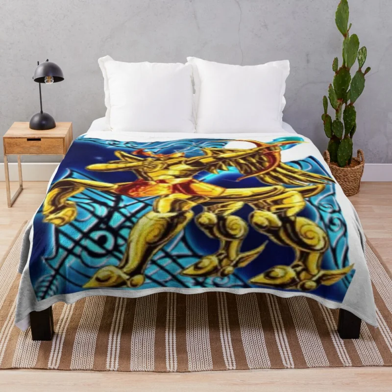 

Sagittarius Zodiac Knight Throw Blanket Decorative Blankets