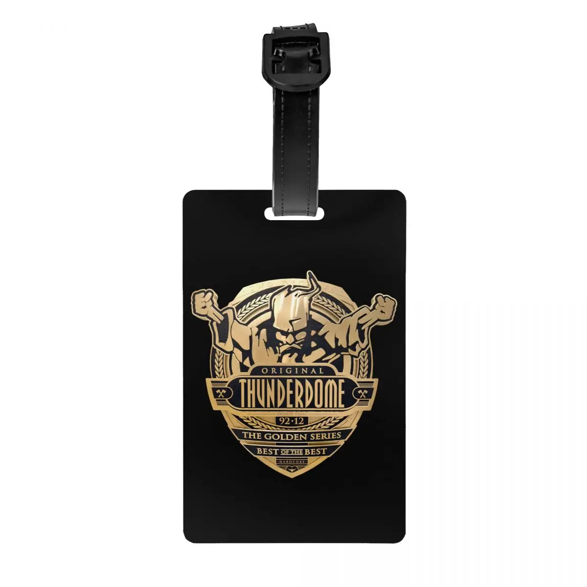 

Custom Thunderdome Luggage Tag Privacy Protection Hardcore Techno And Gabber Baggage Tags Travel Bag Labels Suitcase