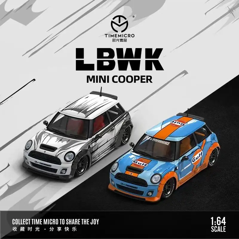 TM 1:64 BMW MINI COOPER Moon Eye Comic Edition Окрашенная кукла из сплава литая под давлением модель