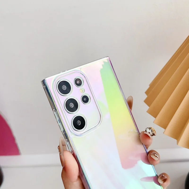 Роскошный прозрачный красочный чехол для Samsung Galaxy S24 Ultra S23 S22 S25 Plus FE защитная