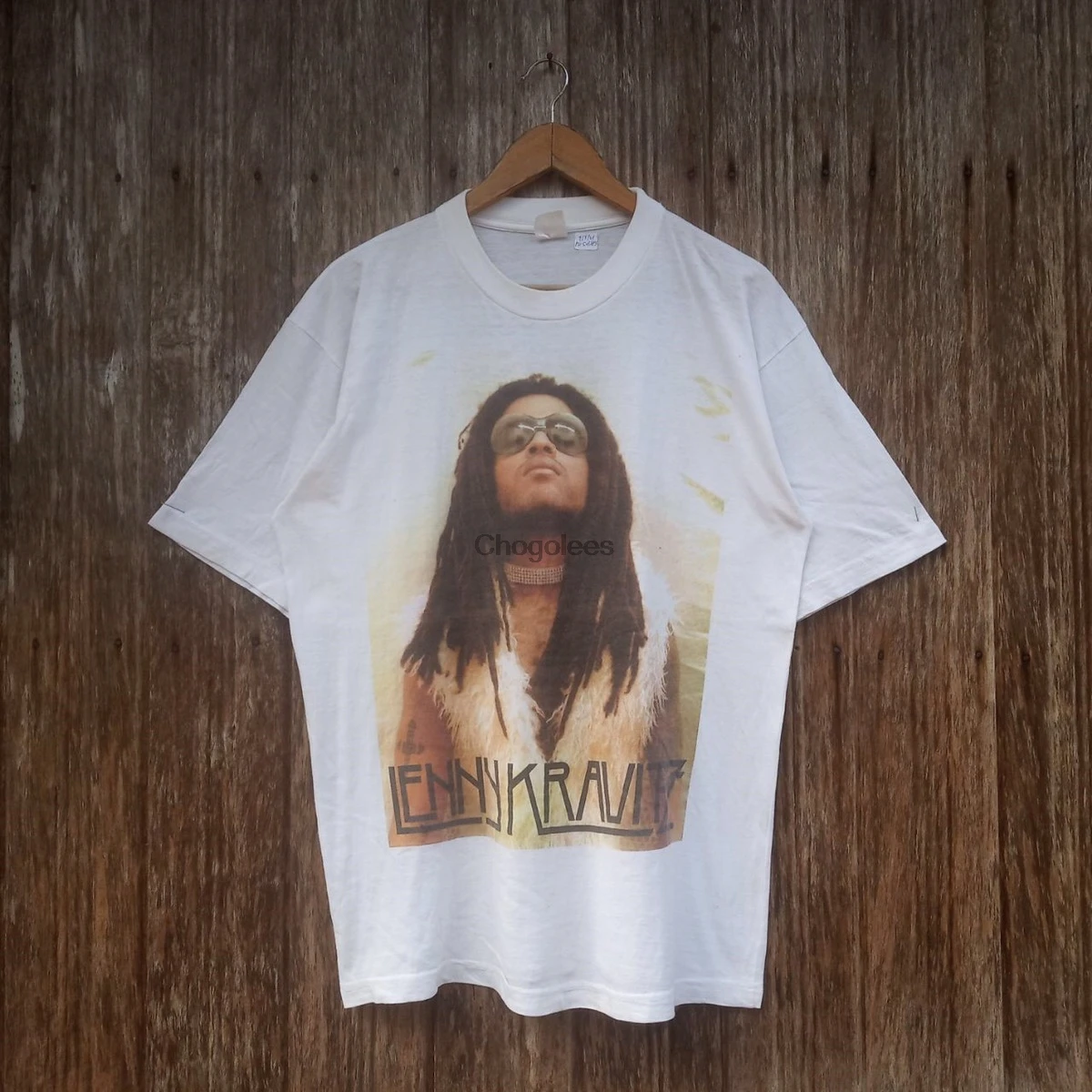 Мужская Винтажная Футболка Lenny Kravitz Psychedelic Pop Singer промо-рубашка |
