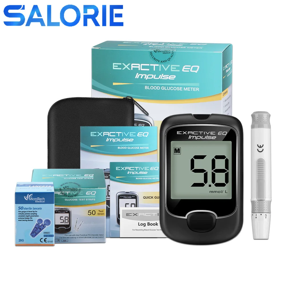 

Медицинский глюкометр, портативные устройства для измерения уровня сахара в крови, монитор уровня сахара в крови с 50 тест-полосками и полос...