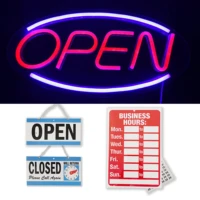 led open sign 20x10inch led business open sign advertisement board electric display sign for business window shop bar