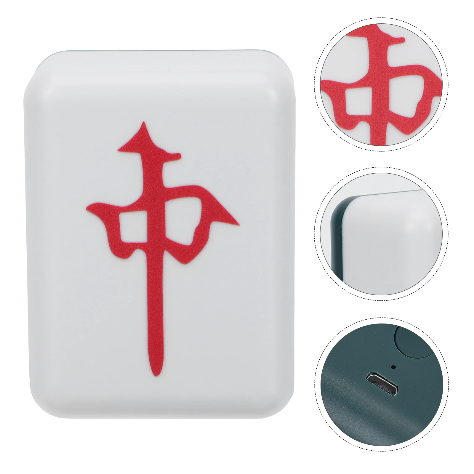 

1Pc Rechargeable Night Light Creative Mahjong Modeling Lamp Room Lamp Decor