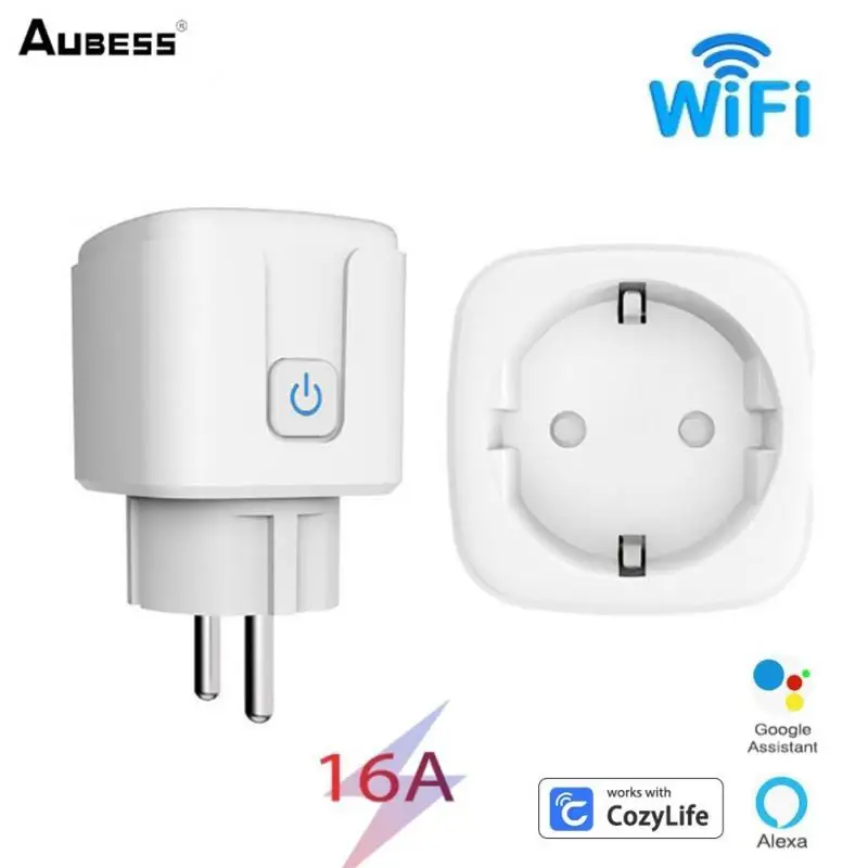 

Смарт-розетка AUBESS, 16 А, с поддержкой Wi-Fi и голосового управления