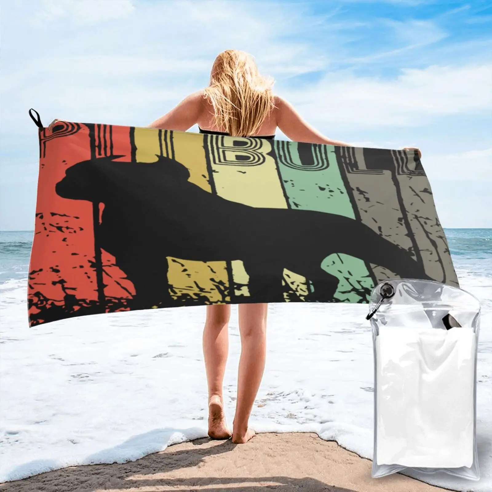 

Махровое полотенце с принтом «Щенок», пляжное полотенце