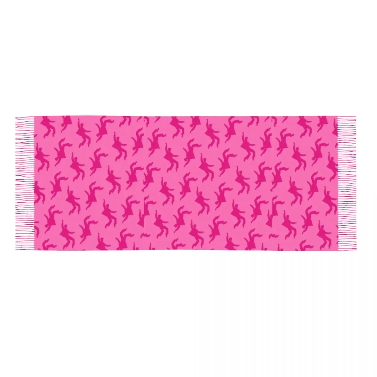 Розовый шарф с рисунком E-Elvis P-Presleys для женщин осенне-зимняя кашемировая шаль