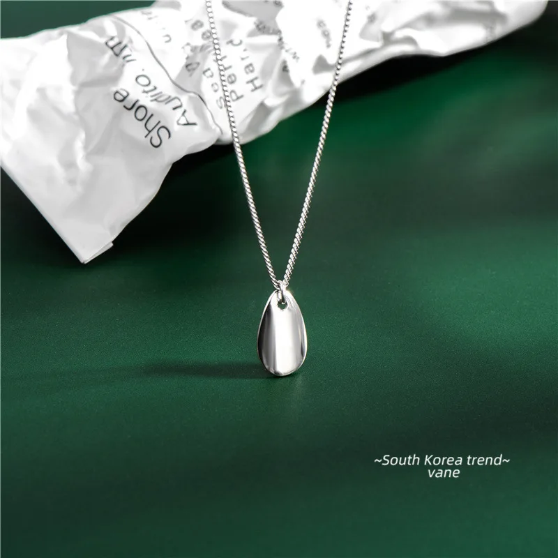 

Genuine 925 Sterling Silver Drop Pendant Necklaces Sterling Silver Chain Necklaces Fine Jewelry