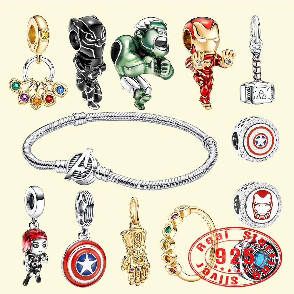 Pandora 925 Стерлинговое Серебро мультфильм Супермен очаровательные европейские