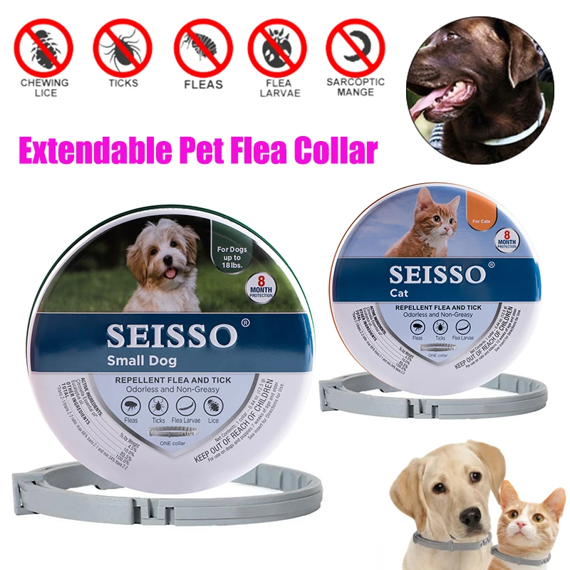 

Pet Dog Mosquitoe Repellent Collar adjustable Retractable Pet Antiparasitic Anti Flea Tick Collar For Small Large Dog Cat Leas