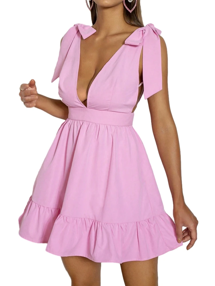 

Sweet Dress Sexy Slim Dresses Sleeveless Bodycon Solid Color Skirts Women Gown High Waist Clothes Fashion Dress Casual Clothing