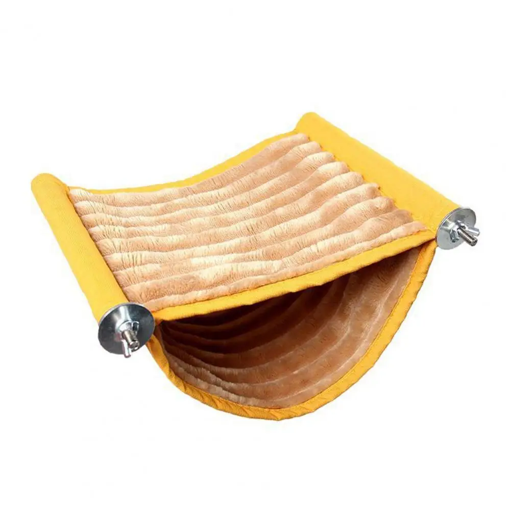 

Кровать для домашних животных ежедневная, легкая в уходе, мягкая, простой дизайн, двухслойная, плюшевая Лежанка для хомяка