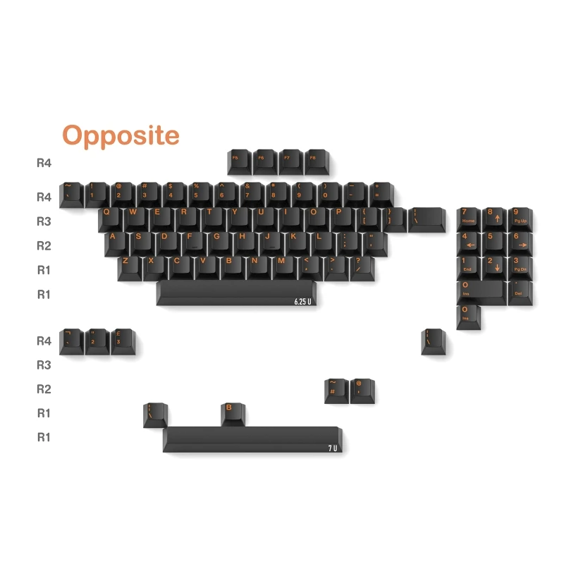 

Large Carbon PBT Keycaps OEM Backlit for Mechanical Keyboard Cherry MX Switch 2022 New