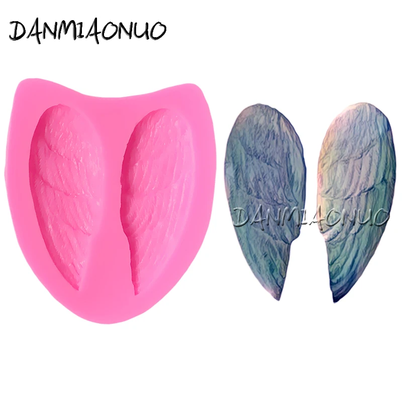 

DANMIAONUO A1110026 Feather Wing Shape Cake Stands Silikonowe Foremki Na Babeczki Jelly Pudding Moule Silicone Gateau