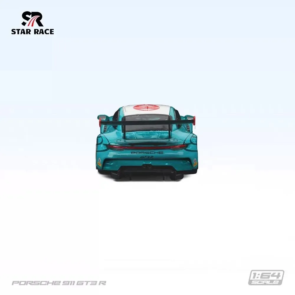 Star Race SR 1:64 Porsche 911 GT3R светло-голубой # 25 литых моделей автомобилей, статическая коллекция, украшение для рабочего стола, идеальный подарок для мальчиков (art.: 3920dd2be4d95) - 3920dd2be4d95