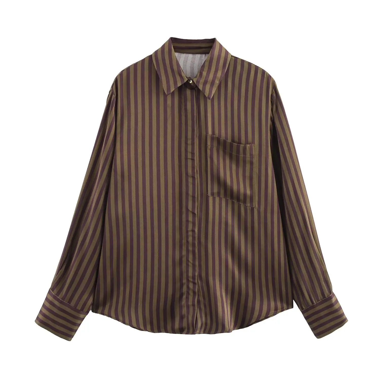 Taop&ampZa полосатые брюки и рубашка из полиэстера