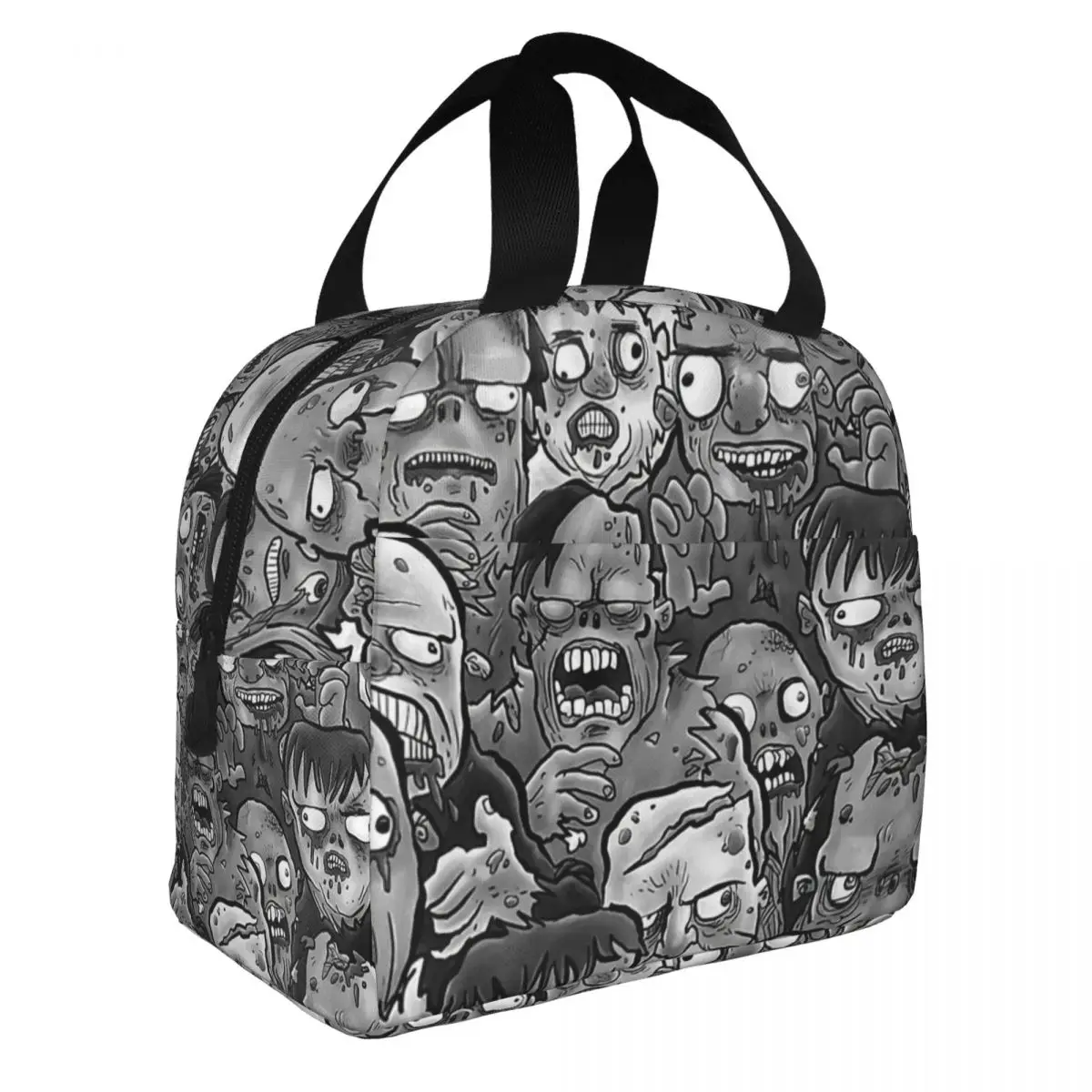 Zombiefied Lunch Bento Bags Portable Aluminum Foil thickened Thermal Cloth Lunch Bag for Women Men Boy