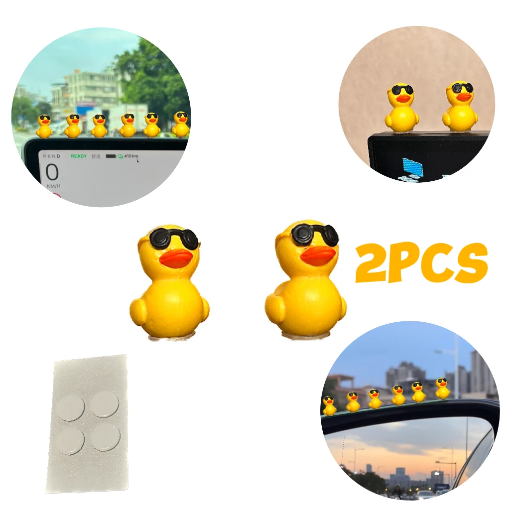 Резиновая утка, игрушечный автомобиль, украшения, украшения для приборной панели автомобиля, аксессуары для двигателя, украшения в виде желтой утки с шлемом для езды на велосипеде