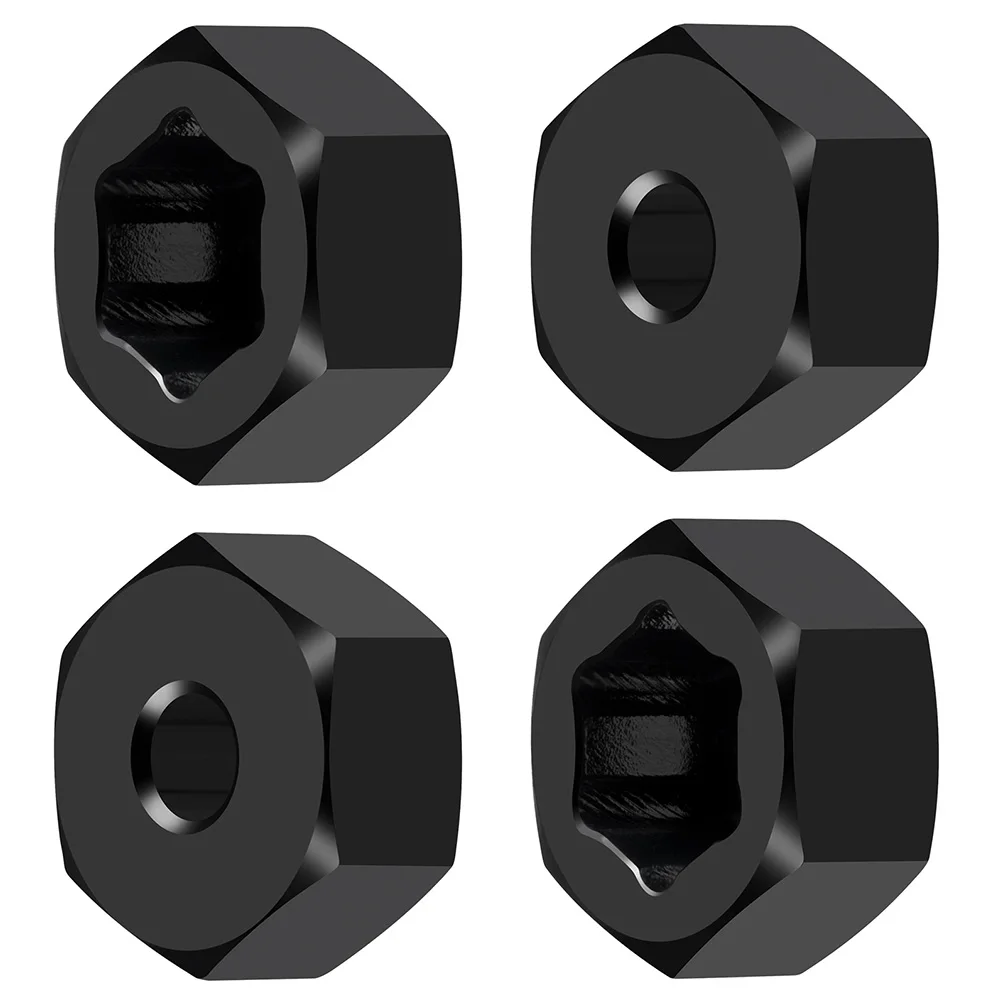 Фото AXSPEED 4 шт. алюминиевые адаптеры для шестигранной ступицы колеса от 7 мм до 12 мм, преобразование для 1/16 RC Truck Buggy, аксессуары для обновления автомобиля №4