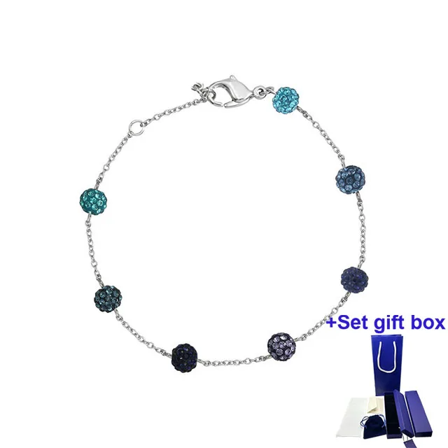 

Высококачественный модный браслет SWA Blow голубой женский изысканный Подарочный ящик, бесплатная доставка