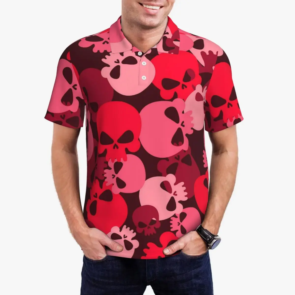 Повседневные футболки с абстрактным черепом розовая армейская камуфляжная