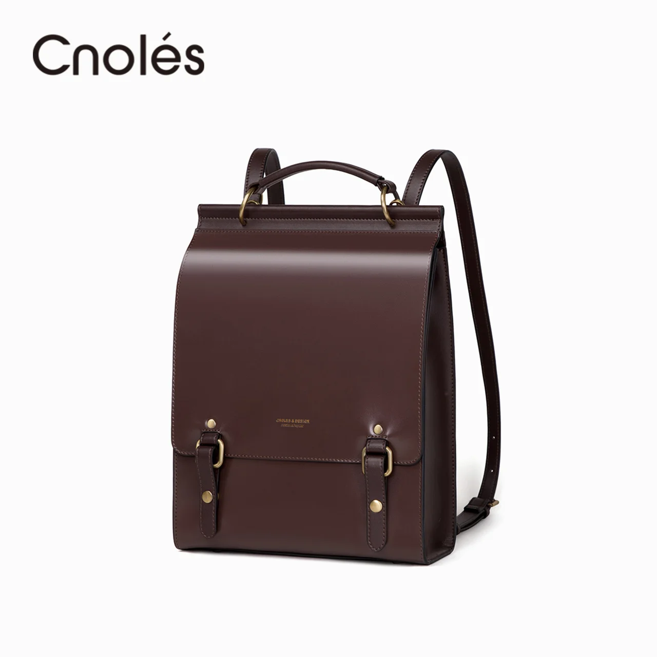 

Cnoles Women Leather Backpacks Purse Shoulder Bags Female Vintage Travel Backpack Casual School College Book Bag For Girls