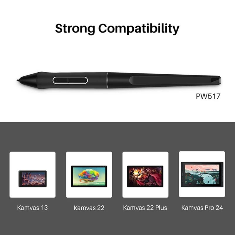 

PW517 Digital Pen Ergonomic Touch Stylus Tablet Drawing Pen for HUION Kamvas13 22 12 GS1562/GS1161/GS2201/GT2202 GS1331 E8BE