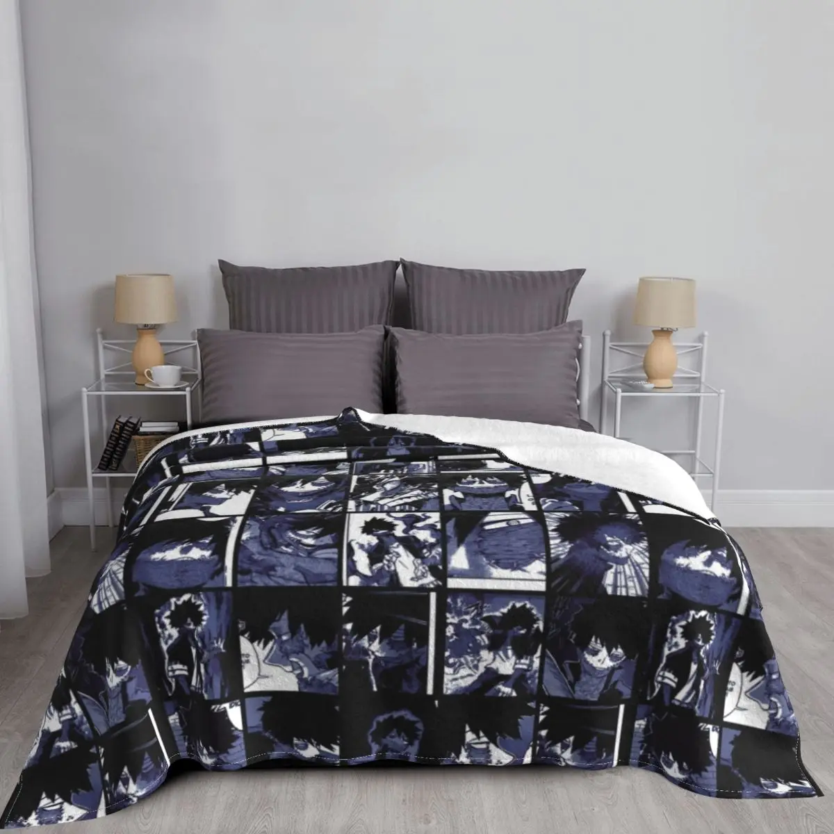 Одеяла с коллажем My Hero моя Академия Dabi флисовые весенние/осенние дышащие супер