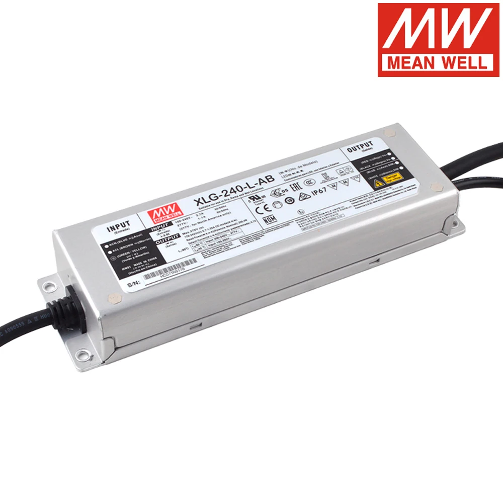 Тайвань MEAN WELL Xlg-240 H L M Series 750 мА 1400 4900 Блок питания 240 Вт Постоянная мощность