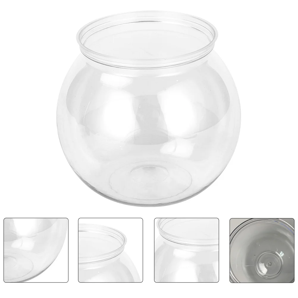 

Fish Tank Bowl Aquariumsmall Betta Goldfish Bowls Vase Round Globe Terrarium Mini Gallon Glass Starter Candyholder Desktop Ivy