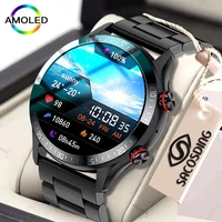 454454 1 39inch amoled screen always display the time smart watch bluetooth call local music weather smartwatch for men android