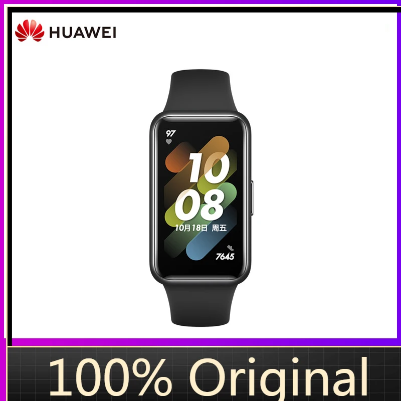 

Смарт-браслет Huawei Band 7 с Amoled экраном 1,47 дюйма и функцией отслеживания сердечного ритма