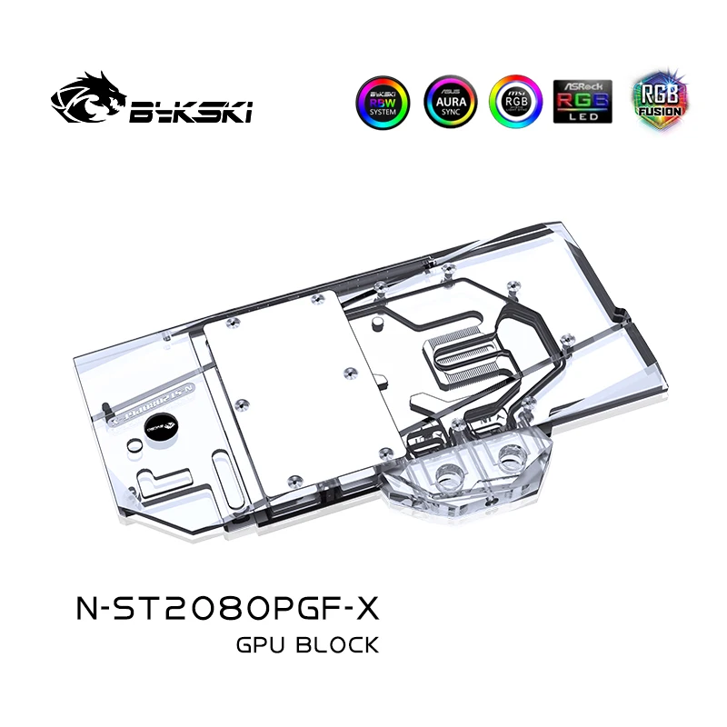 Bykski N-ST2080PGF-X водяной блок GPU для ZOTAC RTX 2080/2070 Supper AMP Extreme MAXX 8GD6 PGF OC видеокарта