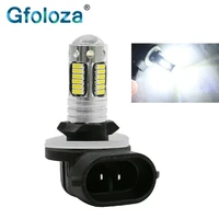 gfoloza h27 881 880 led car fog lamp drl daytime running light bulbs 30 smd 4014 led white ice blue dc12v 1pcs