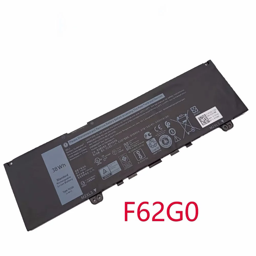 

Аккумулятор F62G0 для ноутбука Dell Inspiron 13 11,4 5370 7000 7370 7373 7380 7386 2 в 1 P83G P87G