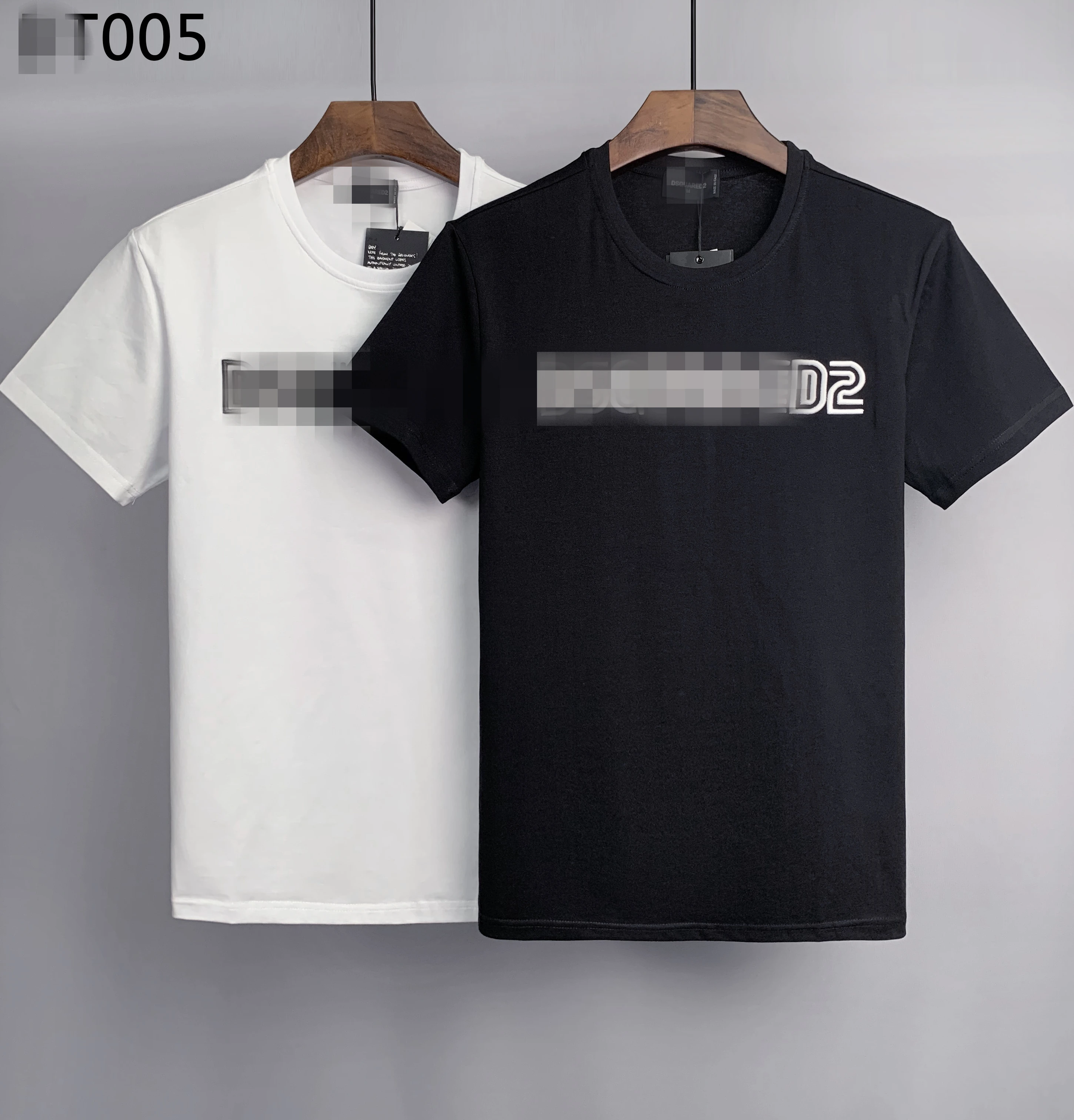 

100% Cotton D2 Men Brand letter Casual T-shirts Summer 2023 Tee Tops M L XL XXL XXXL