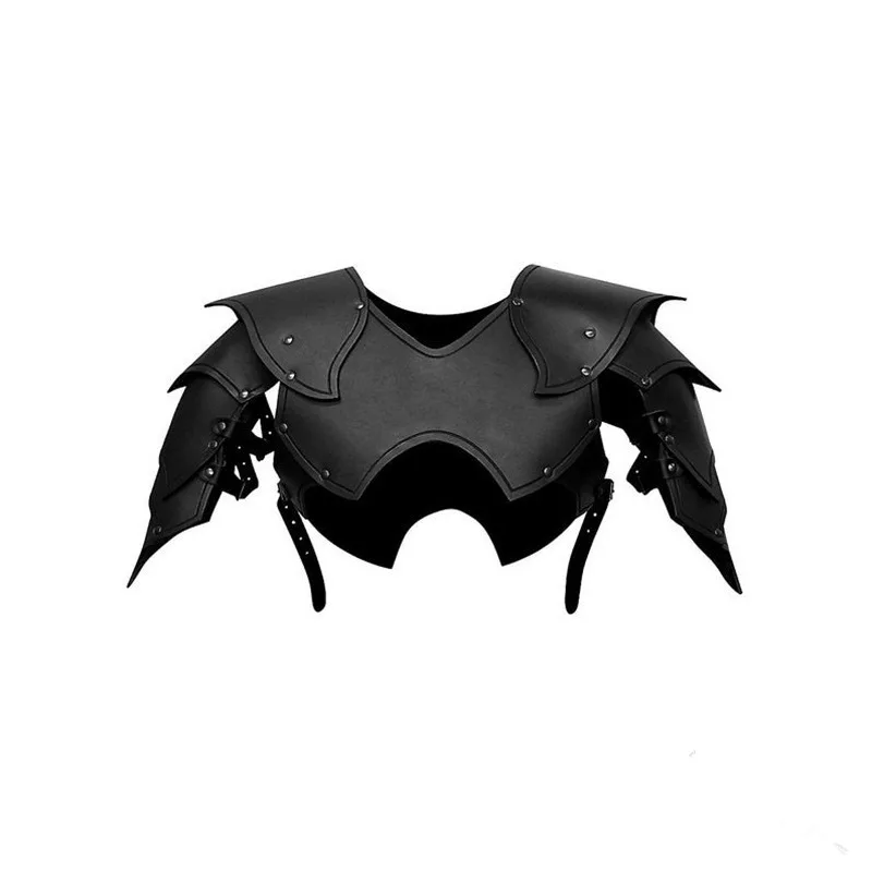 Костюм для косплея средневекового эльфа женский кожаный жилет с бретелями и