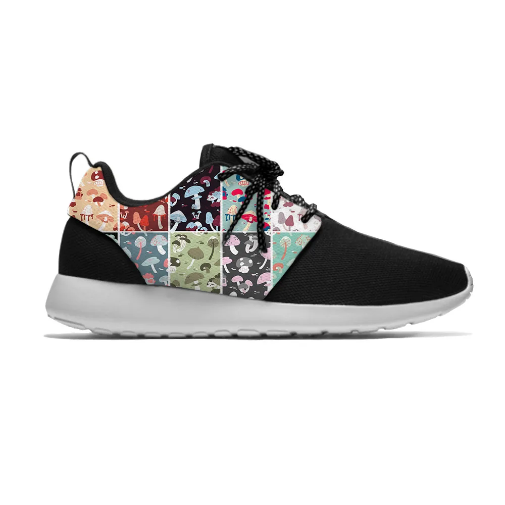 

Кроссовки мужские/женские с забавным 3D-принтом, Модные дышащие легкие беговые кеды с мультяшным рисунком грибов