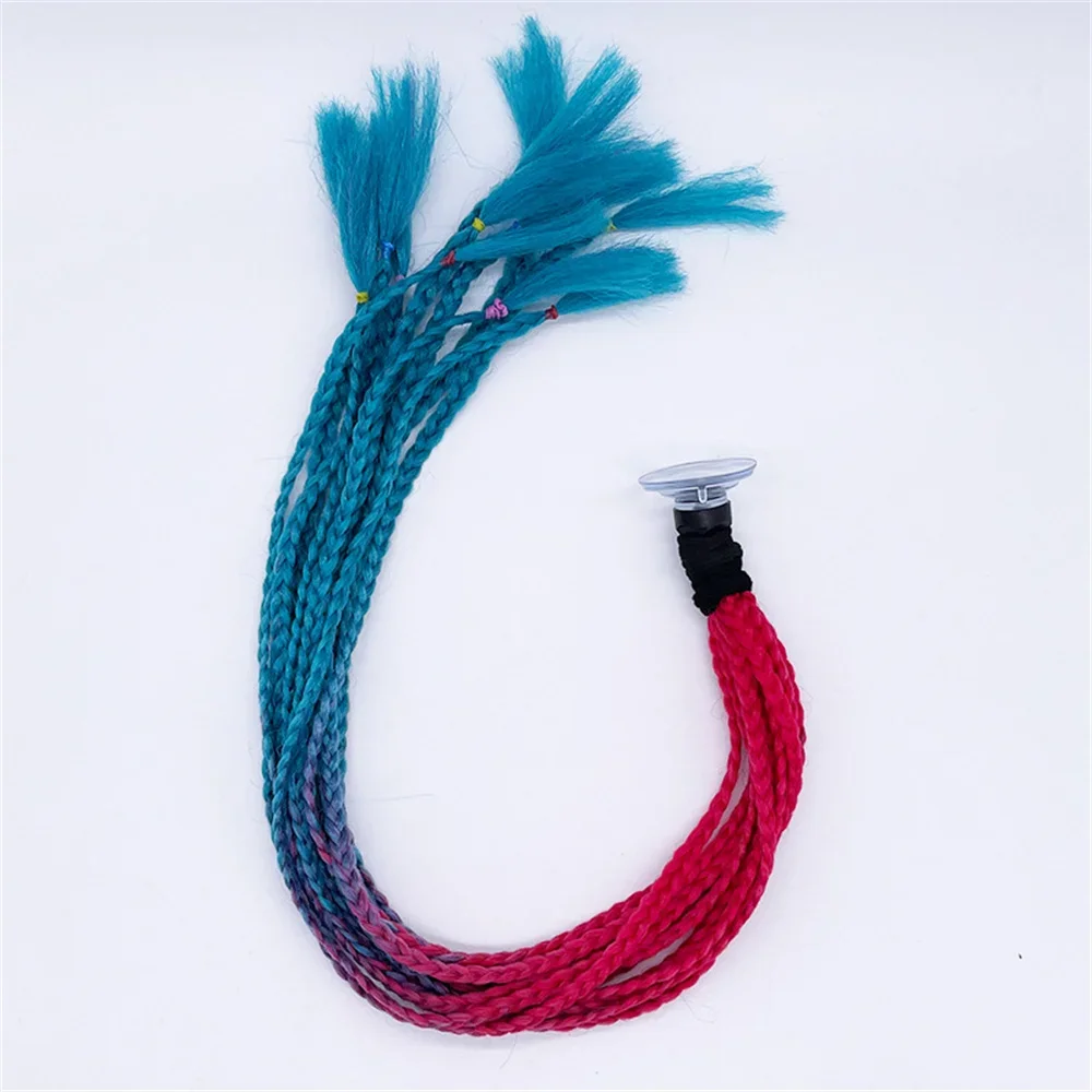 

Косички для шлема, конский хвост, женский мотоциклетный шлем, украшение, коса, хвост, мотоциклетные косички, косички, хвост с присоской