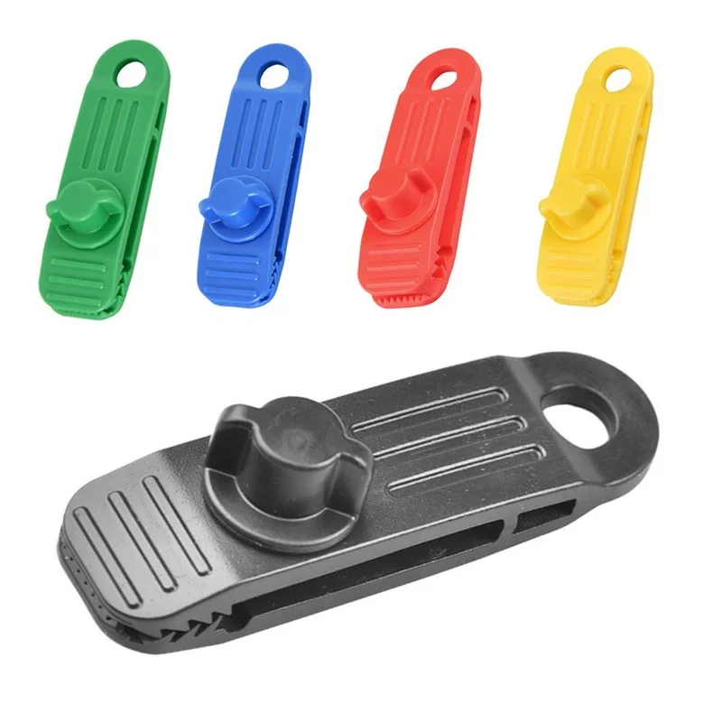 

5-pack Tarpaulin Clip Tent Canopy Clip Buckle Outdoor Wind Rope Clip Reusable Awning Mountaineering Camping Accessories
