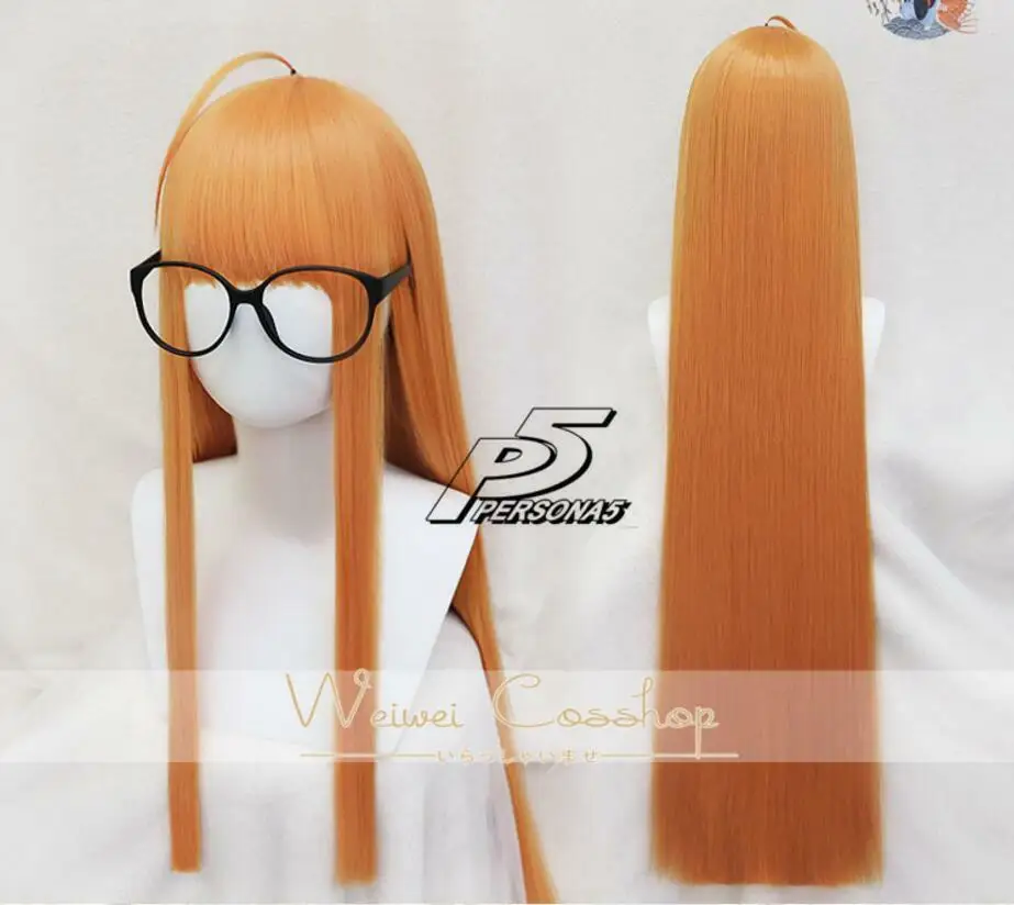 

Persona 5 Futaba Sakura Wig Cosplay Porp Costume さくら ふたば 90 cm with Glasses